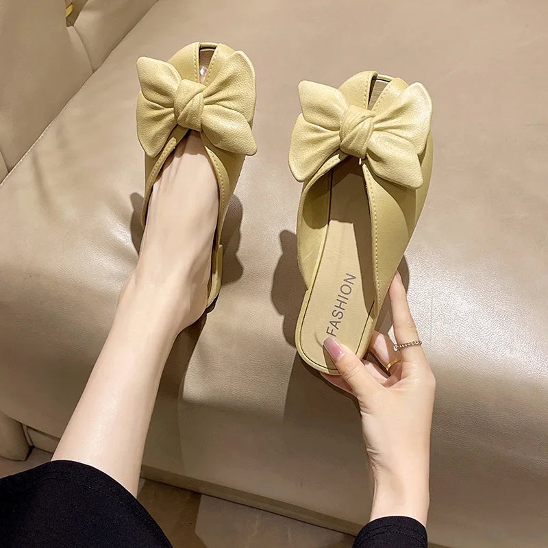 Women's Sandals Blin Blin Sweet Summer Sandals Shoes Women New Flat Sandals Beach Slippers For Summer Footwear Chaussures Femme