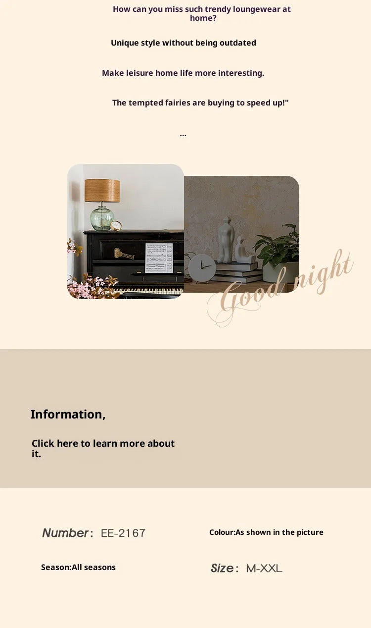 Summer Nightwear for Women: Ice-Silk Cool-Touch Short-Sleeved Premium Black Heart-Print Outerwear-Style Loungewear Fashion Set