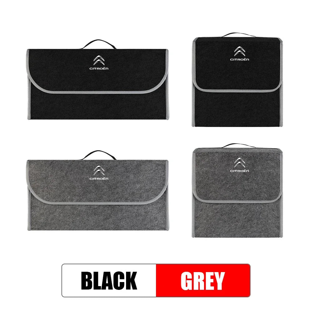 Car Trunk Storage Bag Leather Camping Box Collapsible Auto Organizer For Citroen C1 C2 C3 C4 C5 C6 C8 C4L DS4 DS6 Grand Picasso