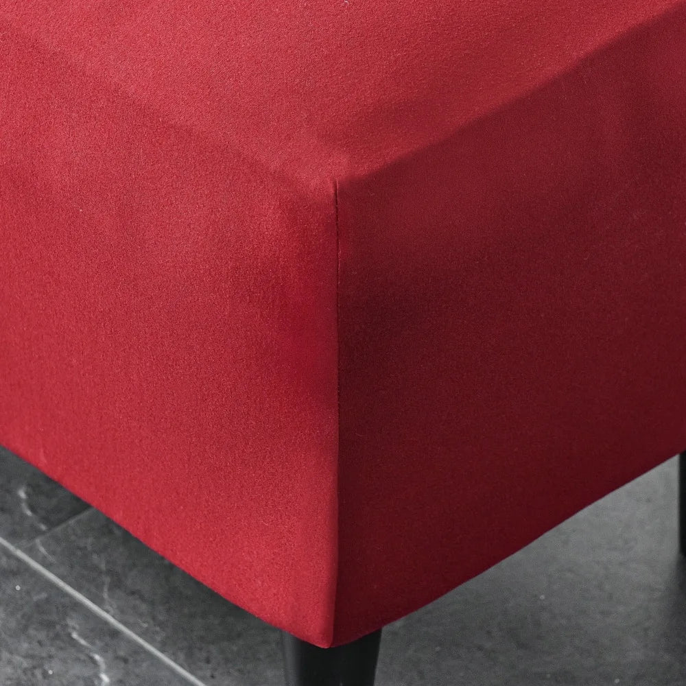 American Style Footstool Cover  Rectangle Elastic Ottoman Cover High Quality Velvet Furniture Protector Footrest Slipcover