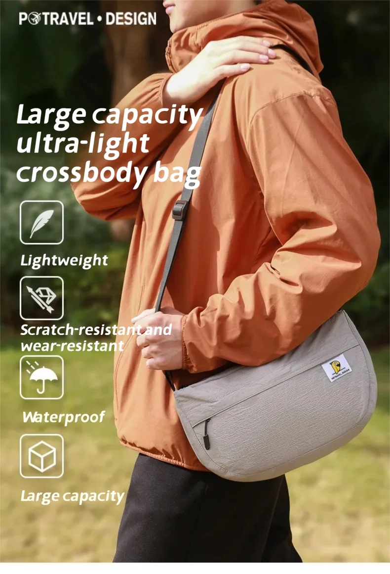 Casual Crossbody Bags For Men Women Shoulder Messenger Bag Large Capacity Small Fashion Travel Handbag Boys Girls Sling Bag