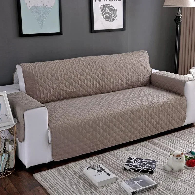 1 2 3 Seater Waterproof Sofa Cover Plaid Fabric Anti-Slip Pet Dog Kids Sofa Mat Covers Luxury Living Room Sofas Slipcovers