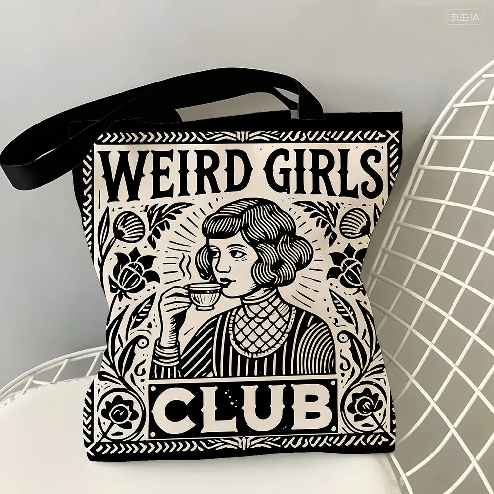 1 Pc Weird Girls Club Tote Bag, Girls Club Gifts, Girls Squad, Girls Crew, Girls Weekend, Gift For Hot Girls, Gift For Her, Bes