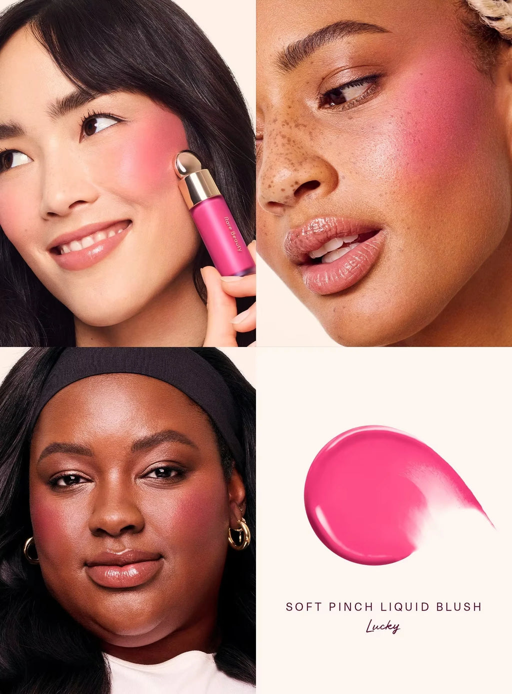 Rare Beauty Soft Pinch Matte Bouncy Cushiony Cream-to-powder Blush Airy And Lightweight Soft Pinch Liquid Blush Natural Flush