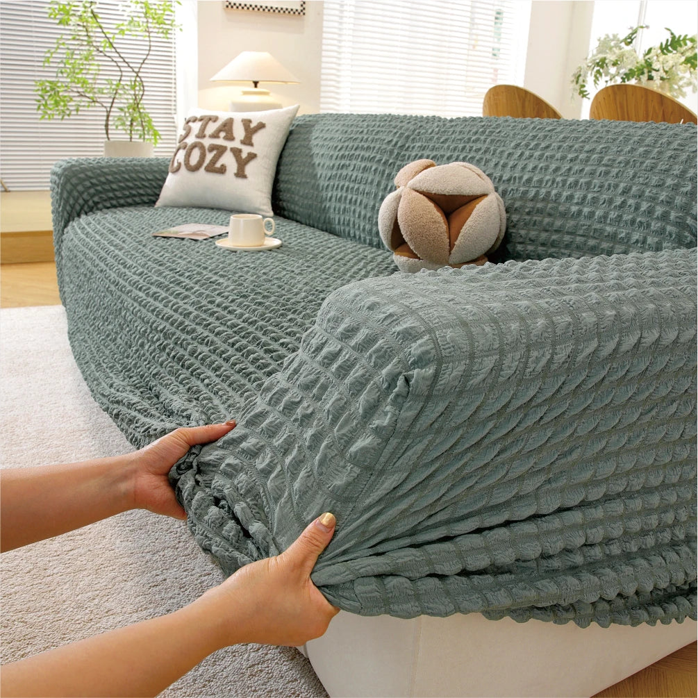 Breathable & soft sofa cover with three-dimensional design elastic stretch anti slip washable suitable for all seasons