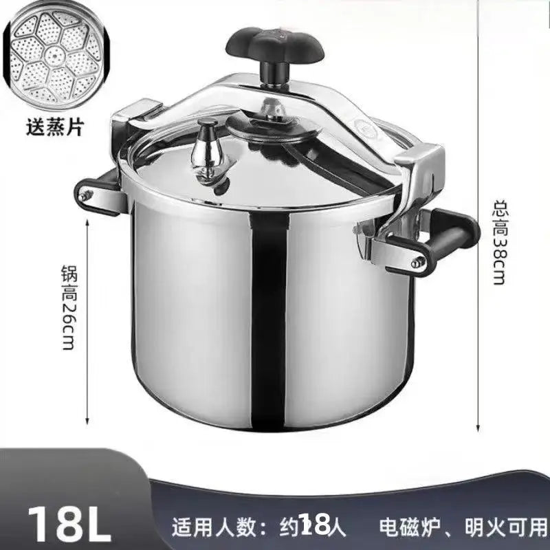 2025 New Pressure Cooker - 8L Commercial Stainless Steel Explosion-Proof Design for Gas & Induction Cooktops, 100KPA Fast Cookin