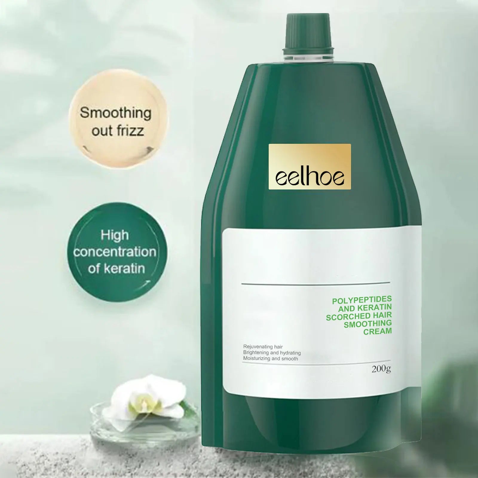 Keratin Hair Cream Quickly Smoothing Hair Reduce Frizz Split Ends Repairing Dry Damaged Scalp Moisturizing Hair Treatment Cream