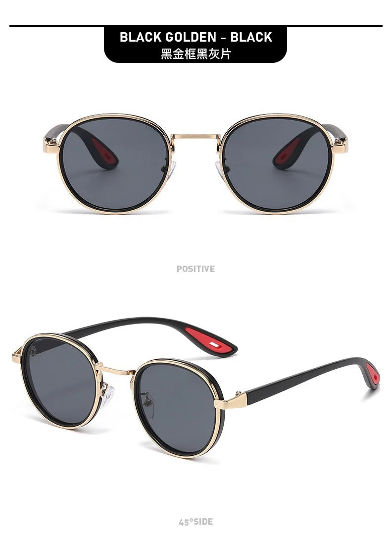 Metal Frame Small Round Sun Glasses with Minus Diopters 0 To -4.0 Women's Men's Stylish Eyewear Shades UV400 Driving Shades