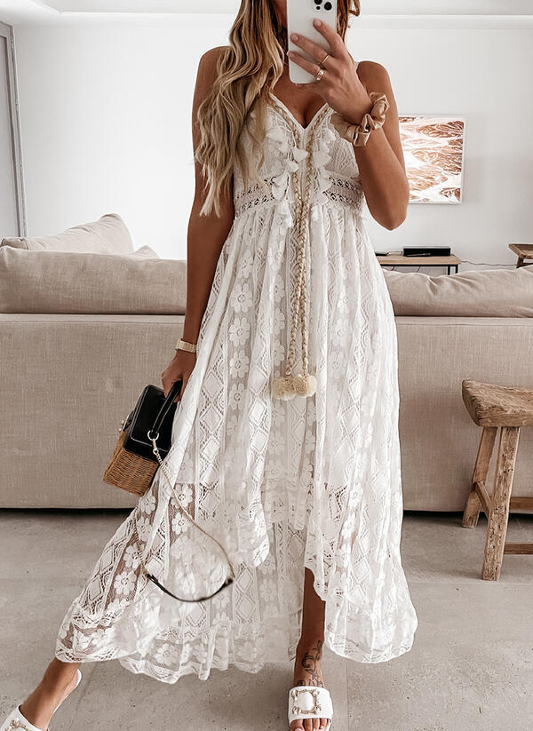 Summer White Dress For Woman 2025 Trendy Casual Beachwear Cover-ups Outfits New Boho Hippie Chic Long Maxi Dresses Elegant Party