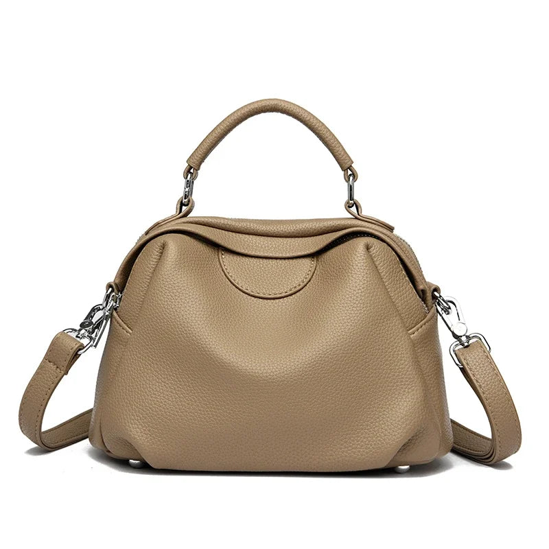 High Quality Soft Leather Tote Bag Fashion Women Shoulder Messenger Bag Large Capacity Wear-resistant Bag Luxury Handbag Sac