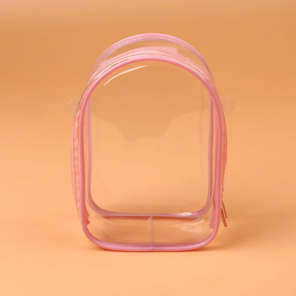 Labubu Protect Case Labubu Sitting Party 15cm Cotton Doll Shoulder Pain Bag PVC Storage Bag Labubu Walk Bag Dustproof