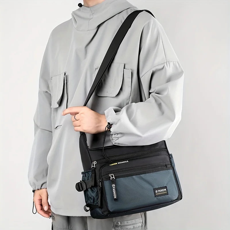 Multifunctional Crossbody Bags for Men, Nylon Waterproof Shoulder Bag, Luxury Design, 2025