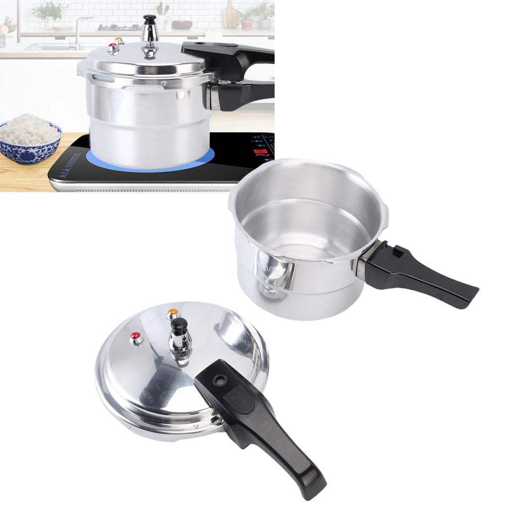 Pressure Cooker With Steam Rack for Kitchen 3L Explosion Proof Aluminium Alloy Safety Stovetop Fast Cooking Canning Cooker Pot