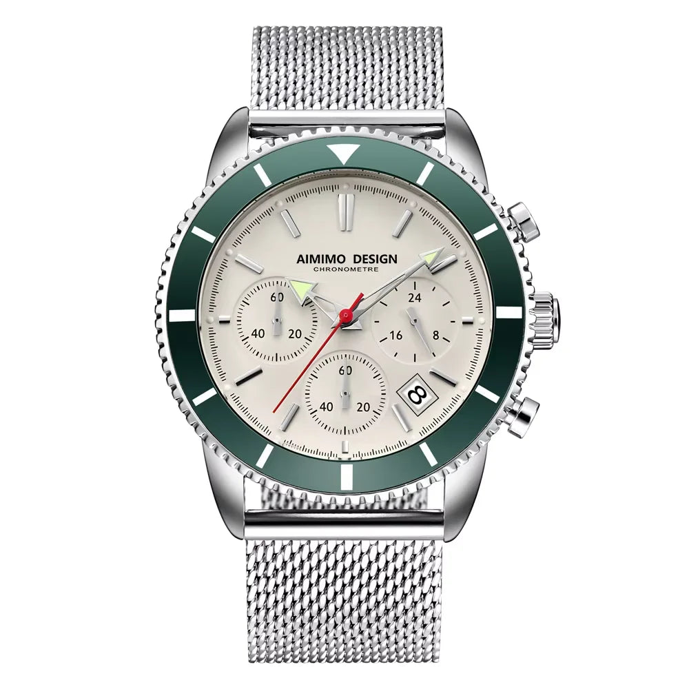 Mens Watches Analog Quartz Chronograph Waterproof Wrist Watches for Men Fashion Business Work Casual Sport Designer Dress Watch