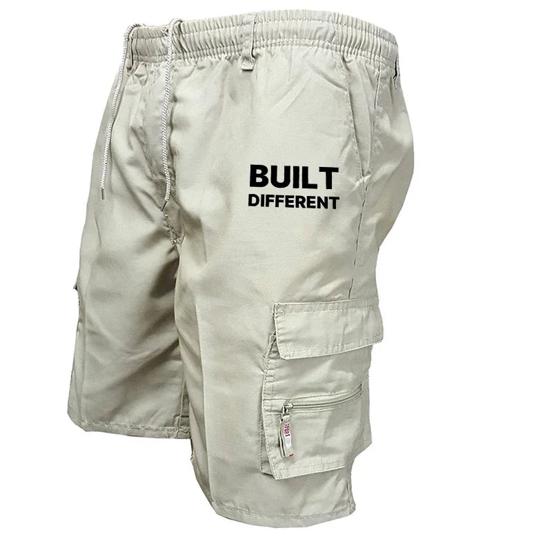 Mens Cargo Shorts Summer Outdoor Camouflage Print Short Pants Multi Pocket Casual Utility Style Big Size Trousers Durable Fabric