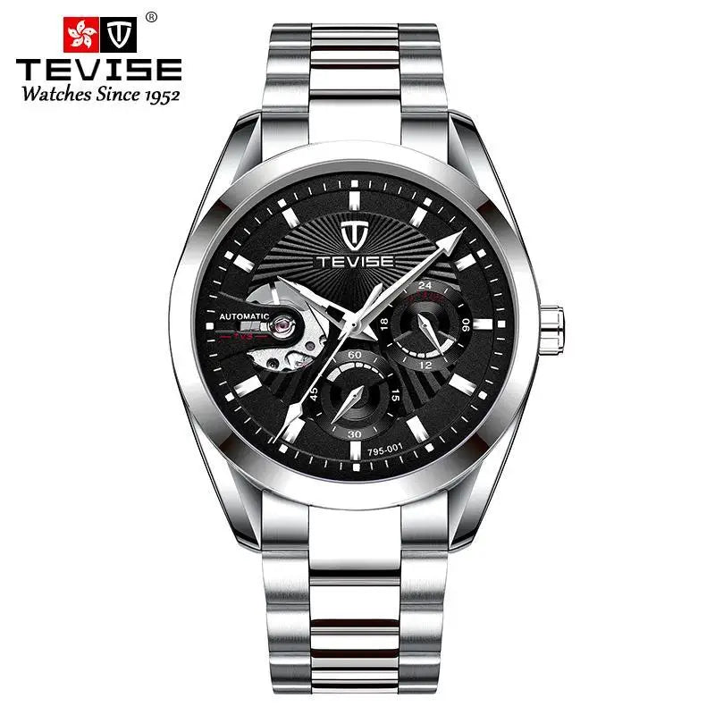 TEVISE men's watch - a business mechanical watch for fashionable men. High quality, suitable for daily wear in both formal and c