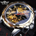 [1 Mechanical Watch for Men] Men's Fashion Mechanical Watch - Casual Style Hollow Design, 30m Waterproof, Round Alloy Case, Silicone Strap, Automatic Winding Movement - Elegant High-End Casual Business Watch, No Battery