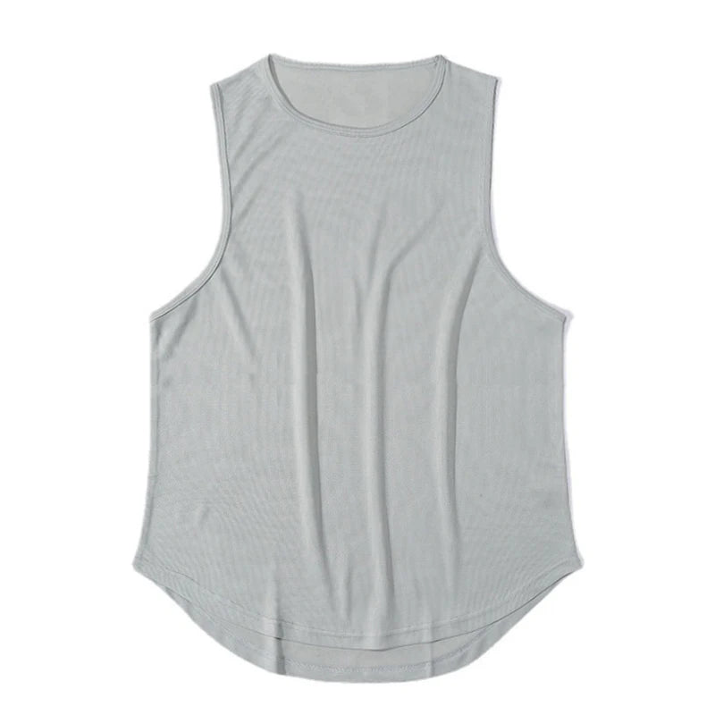 Men's Clothing Bodybuilding Gym T-shirts for Men Basketball Man Sleeveless Shirt T-shirt Vest Summer Clothes Tops Tees