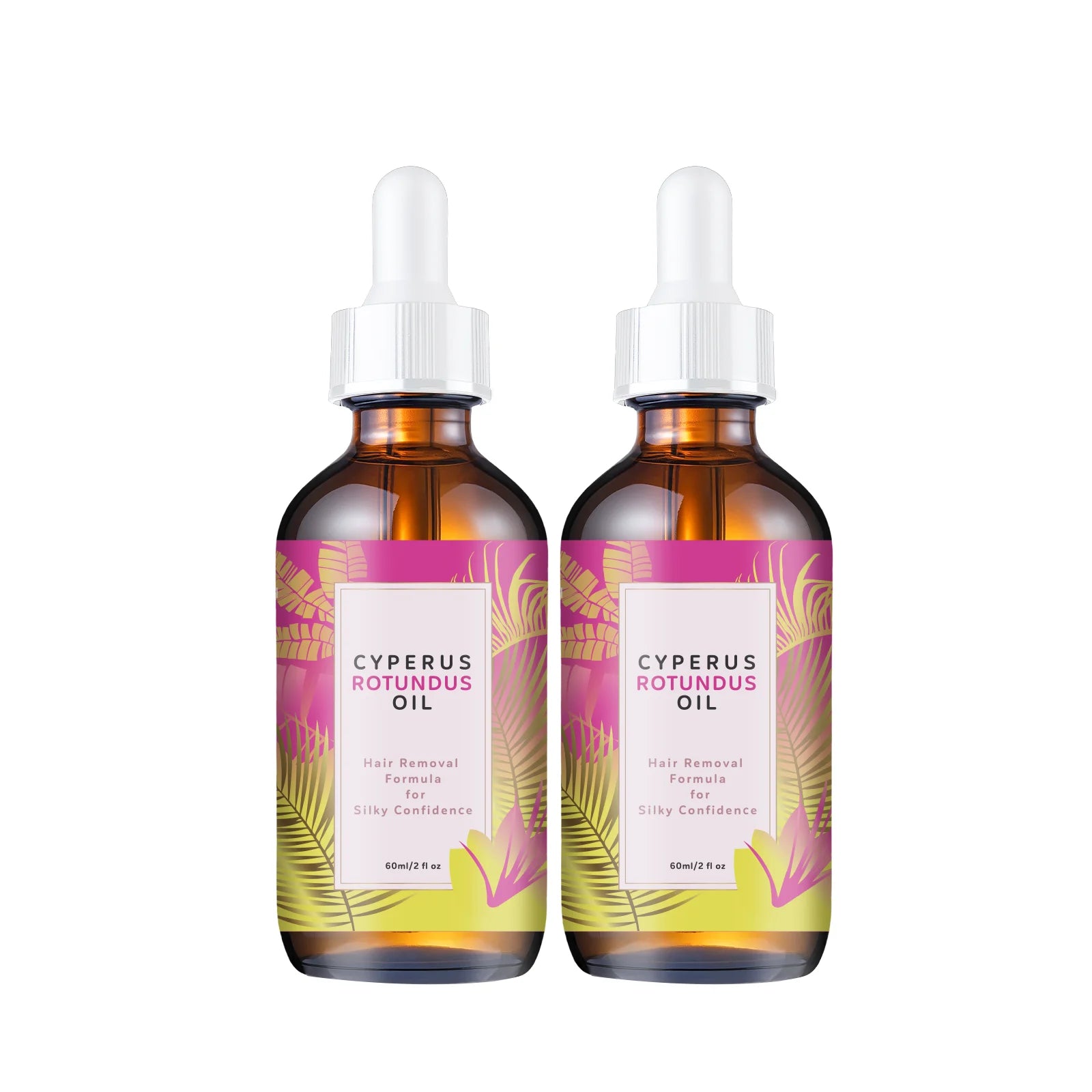 Hair Removal Oil 60ml - Natural Hair Growth Inhibitor with Jojoba & Almond Oil, Gentle Formula for Smooth Skin, All Skin Types
