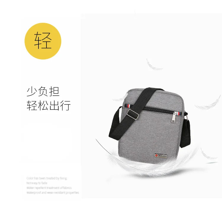 2022 Men's Bag Fashion Small Canvas Casual Handbags Male Cross Body Shoulder Messenger Bags for Men Purses and Handbags