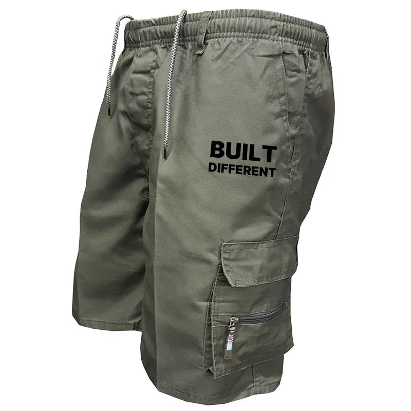Mens Cargo Shorts Summer Outdoor Camouflage Print Short Pants Multi Pocket Casual Utility Style Big Size Trousers Durable Fabric