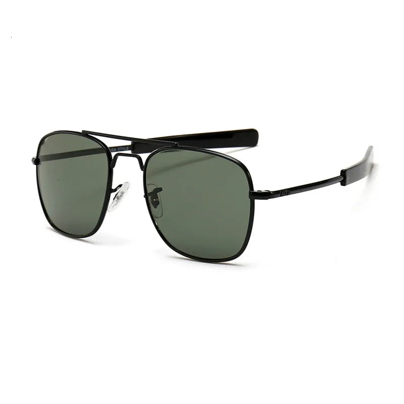 Men luxury Brand Designer Sun Glasses Vintage fashion Aviation AO Sunglasses For Male American Army Military Optical Glass /.\'[