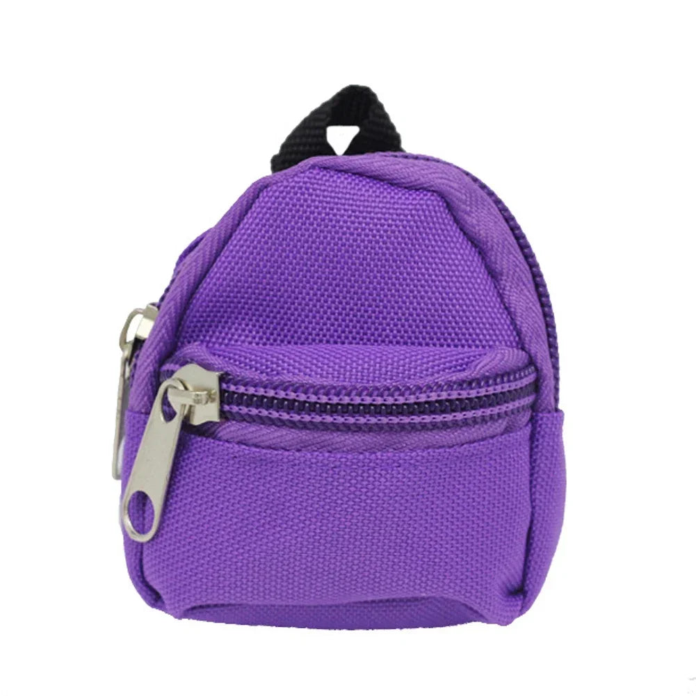HOT Cute For Labubu Doll Canvas Backpack Simulation Pet Bag for 15/17cm Dolls Cute Doll Accessories