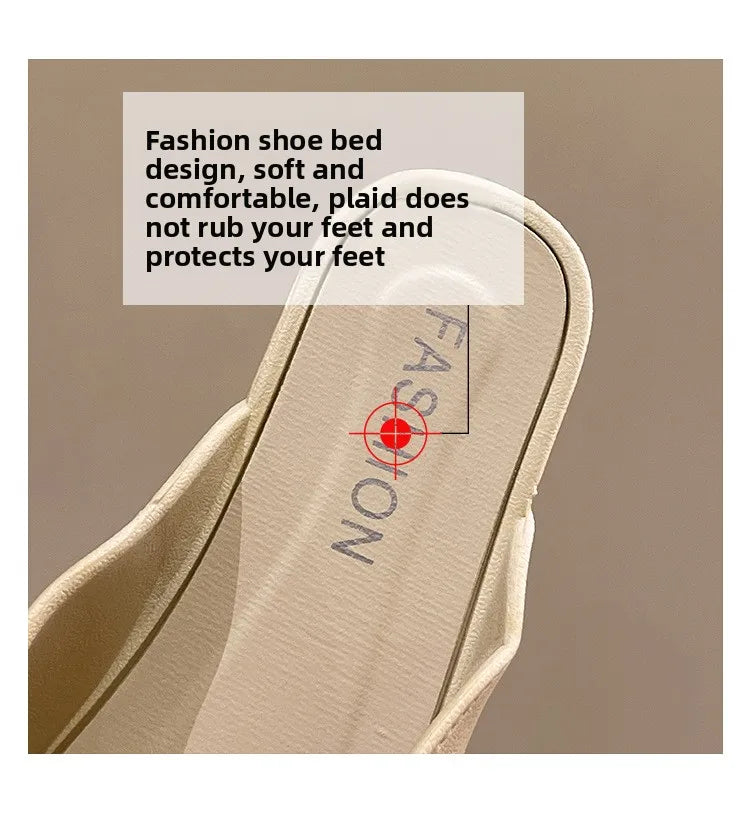 Women's Sandals Blin Blin Sweet Summer Sandals Shoes Women New Flat Sandals Beach Slippers For Summer Footwear Chaussures Femme