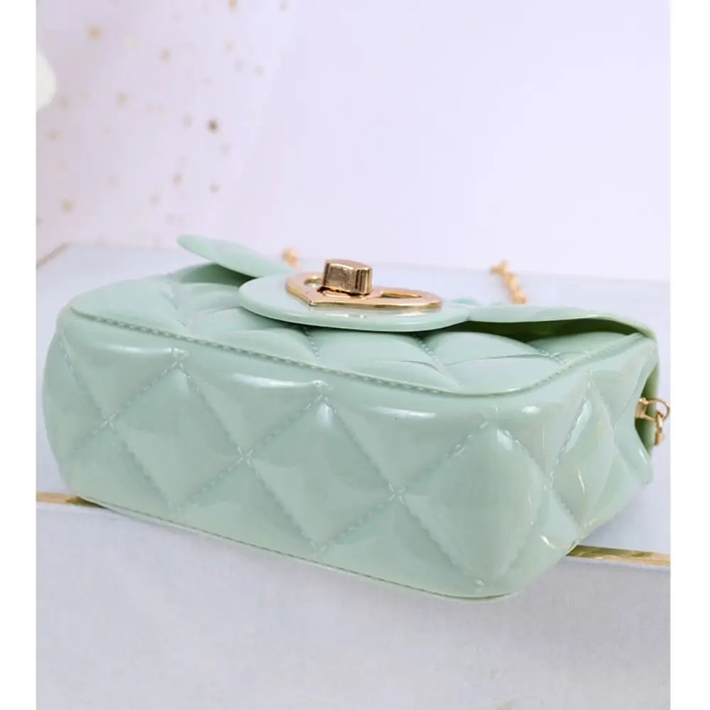 Kids PU Leather Crossbody Bags Girls Heart Shoulder Bags Children Mini Coin Purses Jelly Bag Kids Handbag Gifts