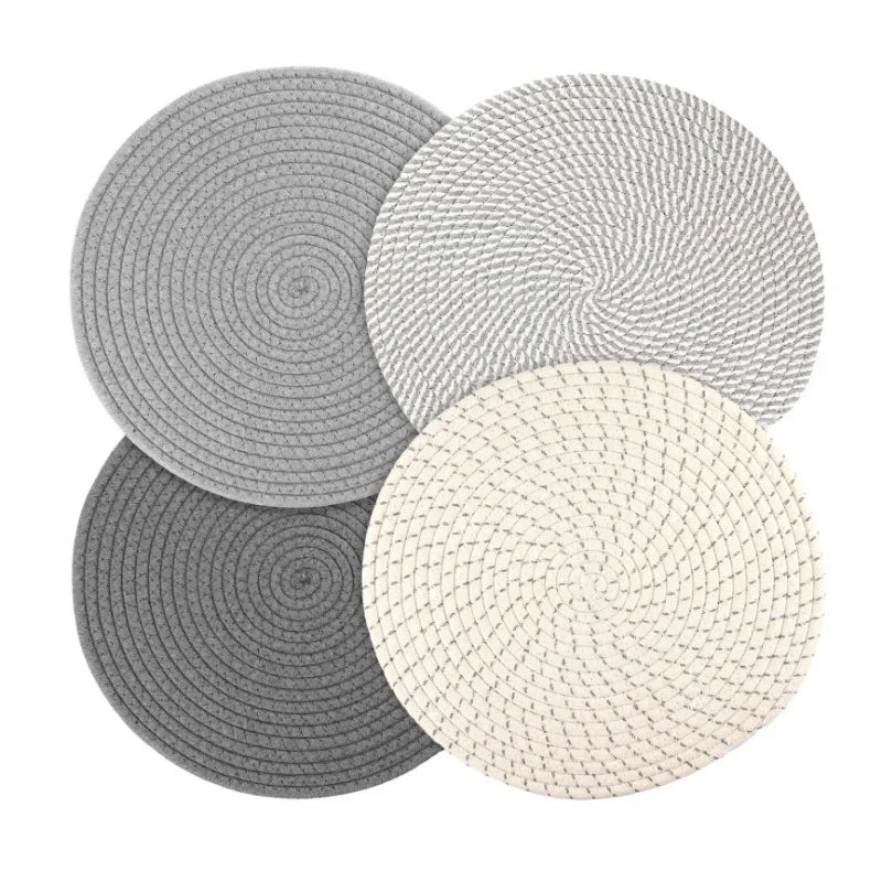 Hot POTS and pans 4 heat-resistant pad kitchen pot holders for new home and farmhouse decor Home essentials for fall home decor