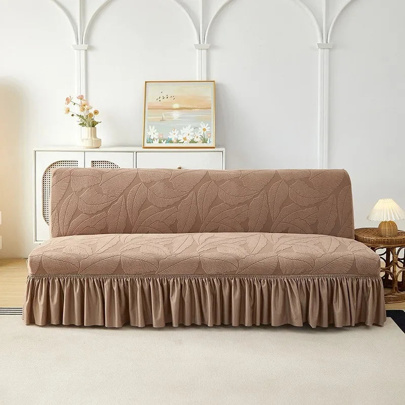 Armless Futon Folding Sofa Bed Cover To Prevent Cat Scratching/Protector Dustproof Non-Slip Stretch Folding Sofa Covers 소파 커버