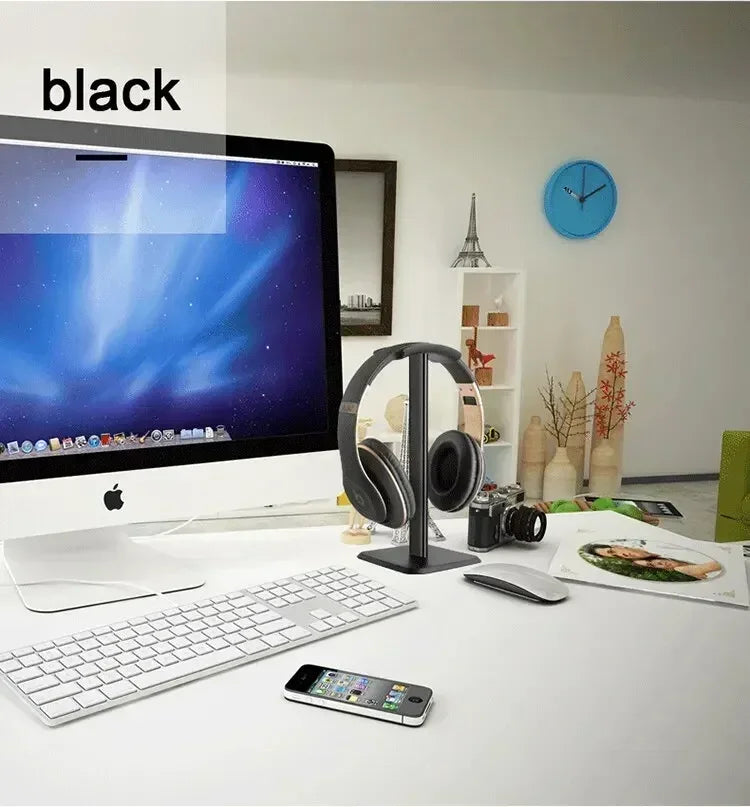 VIKEFON Headphone Stand Desktop Headset Holder-Desk Earphone Stand for All Headsets Such as Airpods Max HyperX Gaming Headphones