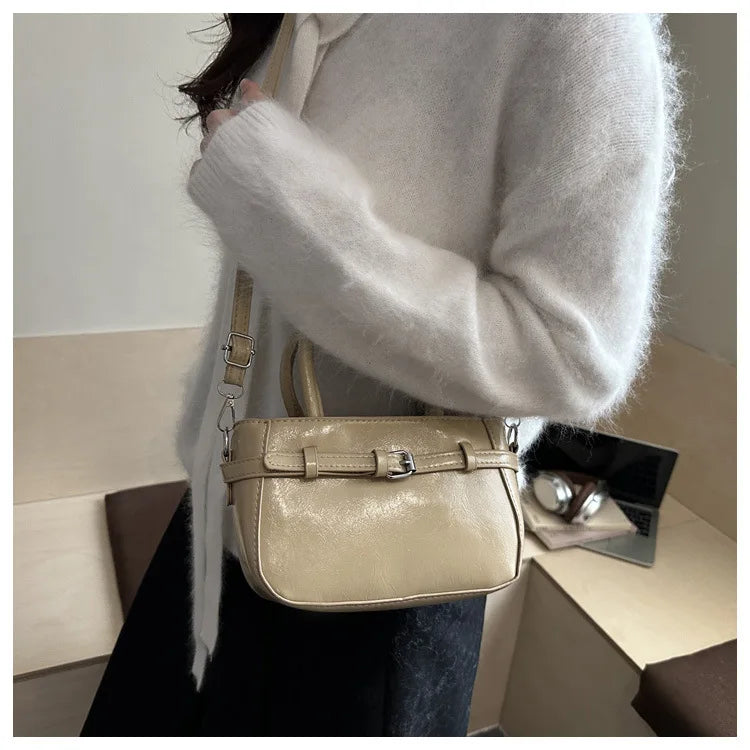 Handbag Girls Trend Fashion Korean Small Square Bag Premium Versatile Shoulder Crossbody Bag