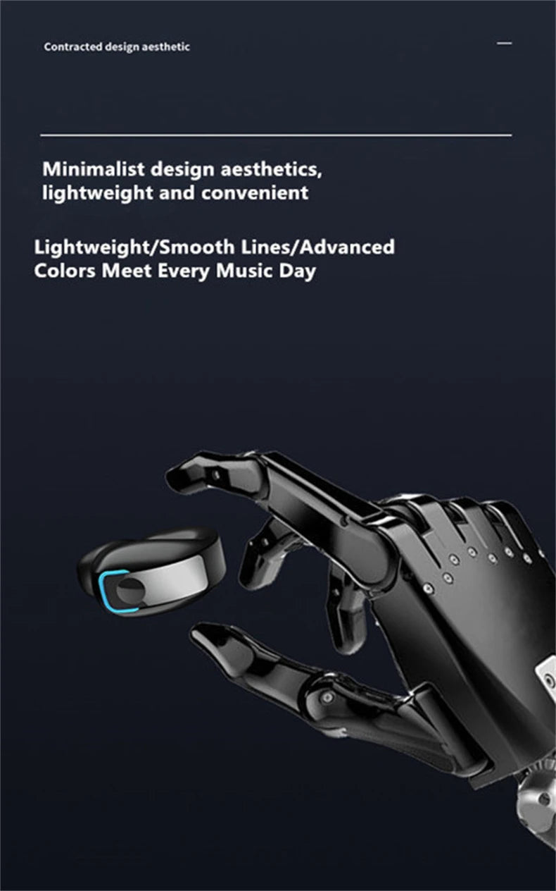 Earphone Clip Wireless Bluetooth Headphone Bone Conduction Headset High Quality TWS Auriculares Sport Noise Canceling With Mic