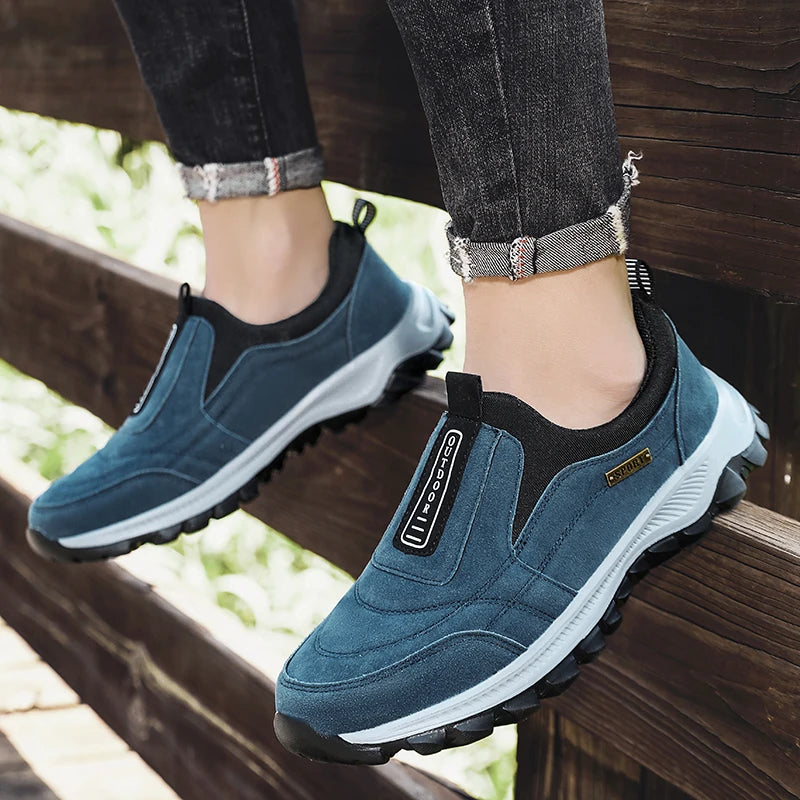 Men's non-slip casual sports shoes wear-resistant hiking shoes Outdoor 2025 fashion comfortable flat walking shoes for men