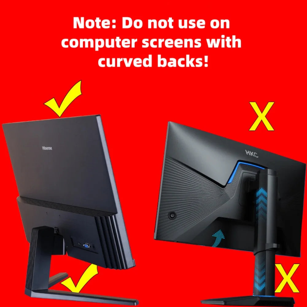 Headphone Holder PC Monitor Hanger Wall Hook Monitor Earphone Stand Universal Headset Hanging Hook Durable Headphone Bracket