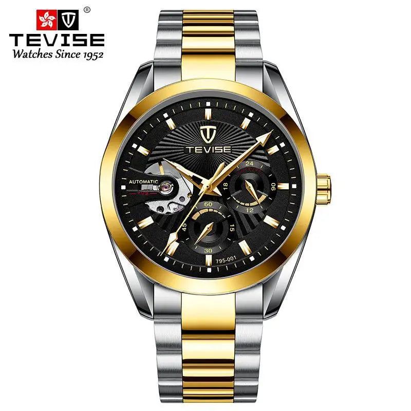 TEVISE men's watch - a business mechanical watch for fashionable men. High quality, suitable for daily wear in both formal and c