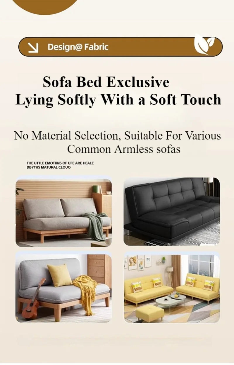 Armless Futon Folding Sofa Bed Cover To Prevent Cat Scratching/Protector Dustproof Non-Slip Stretch Folding Sofa Covers 소파 커버