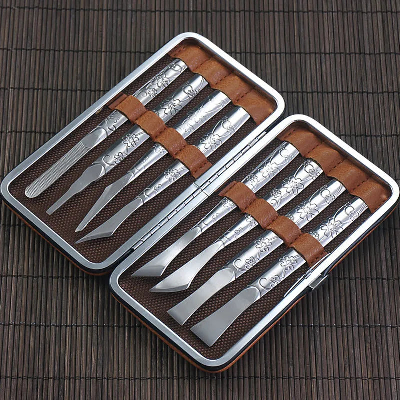 Leather Craft Skiving Knife with Sharp Handle, Handwork DIY Tool, 1Set