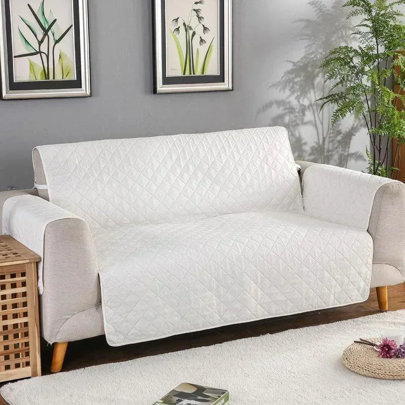 1 2 3 Seater Waterproof Sofa Cover Plaid Fabric Anti-Slip Pet Dog Kids Sofa Mat Covers Luxury Living Room Sofas Slipcovers