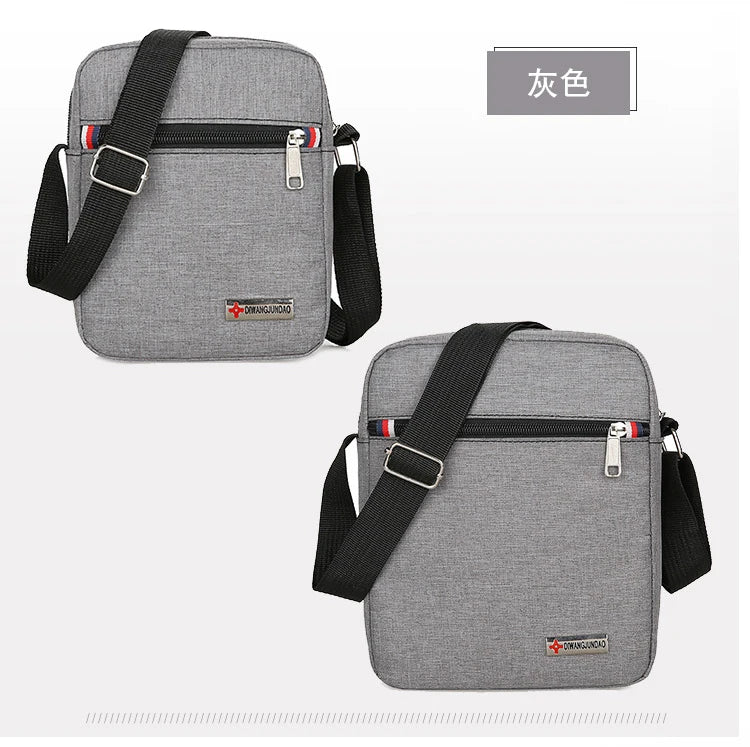 2022 Men's Bag Fashion Small Canvas Casual Handbags Male Cross Body Shoulder Messenger Bags for Men Purses and Handbags