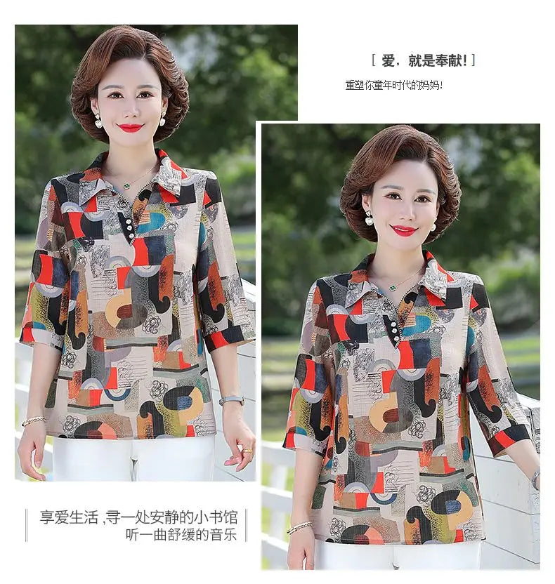Women Summer Fashion Top Two-piece Set 2025 New Thin Shirt Spring and Summer Chiffon Shirt