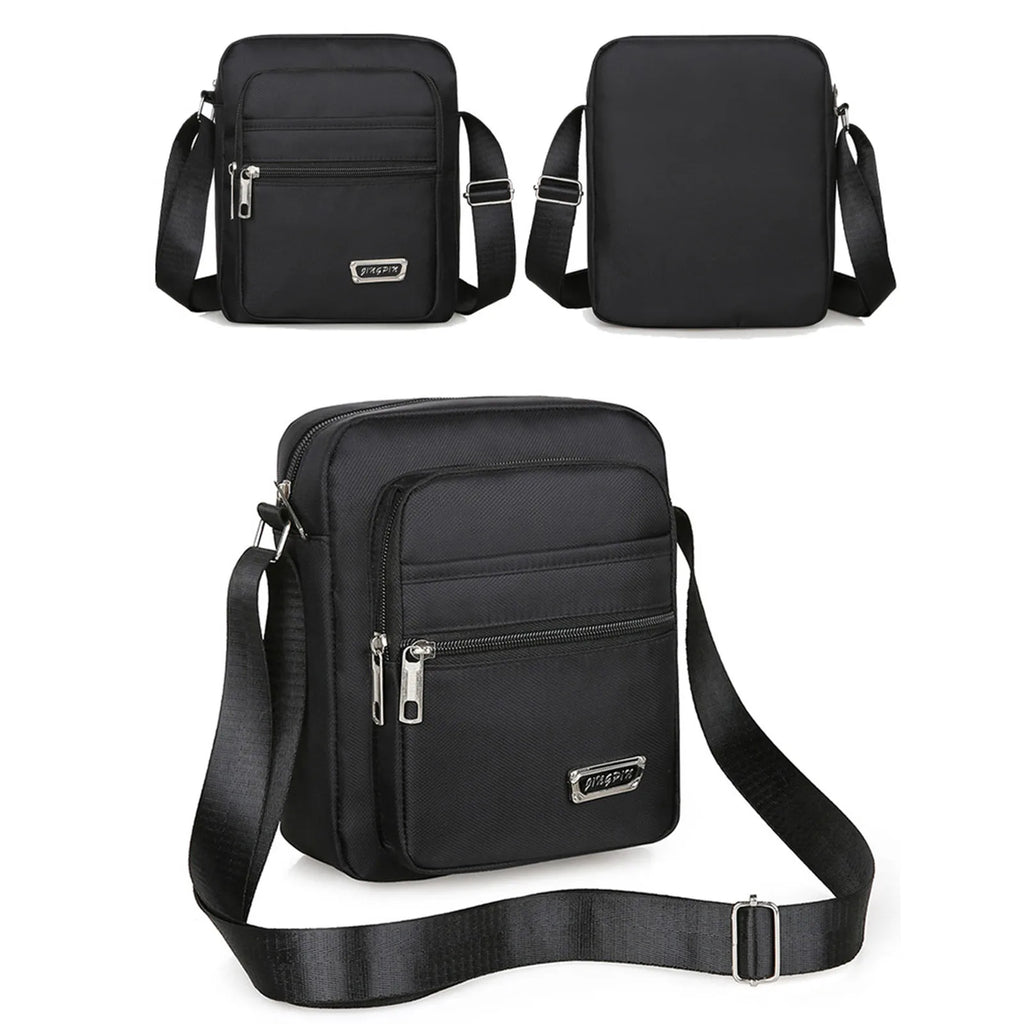 Men's Handbag Shoulder Messenger Bags Casual Canvas Travel Bag Waist Bag Multifunctional Waterproof Business Storage Bag Solid
