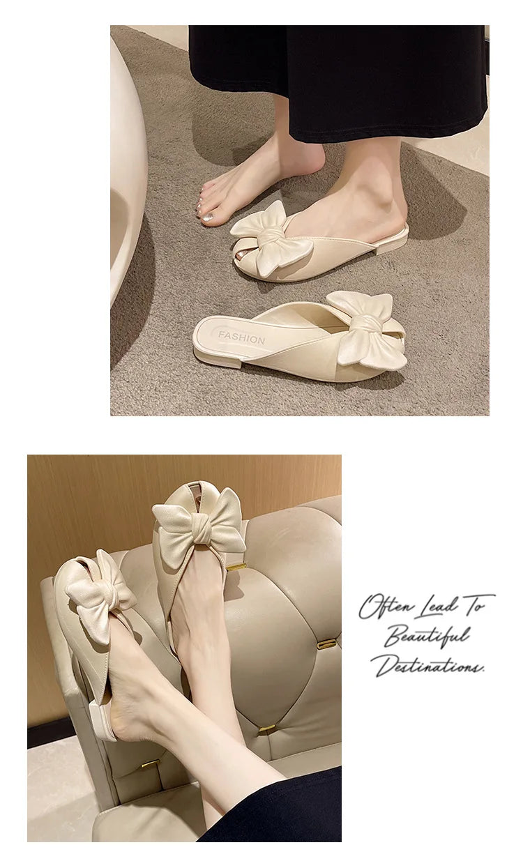 Women's Sandals Blin Blin Sweet Summer Sandals Shoes Women New Flat Sandals Beach Slippers For Summer Footwear Chaussures Femme