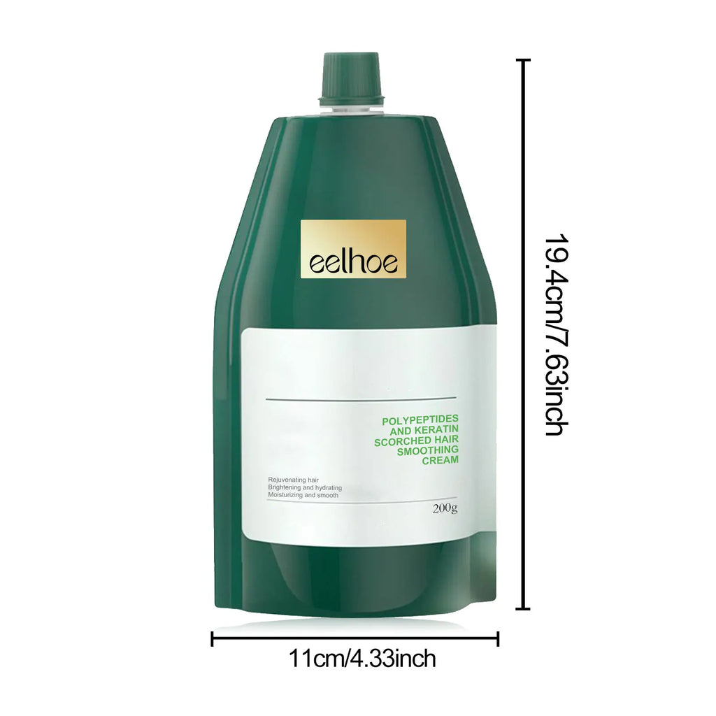 Keratin Hair Cream Quickly Smoothing Hair Reduce Frizz Split Ends Repairing Dry Damaged Scalp Moisturizing Hair Treatment Cream