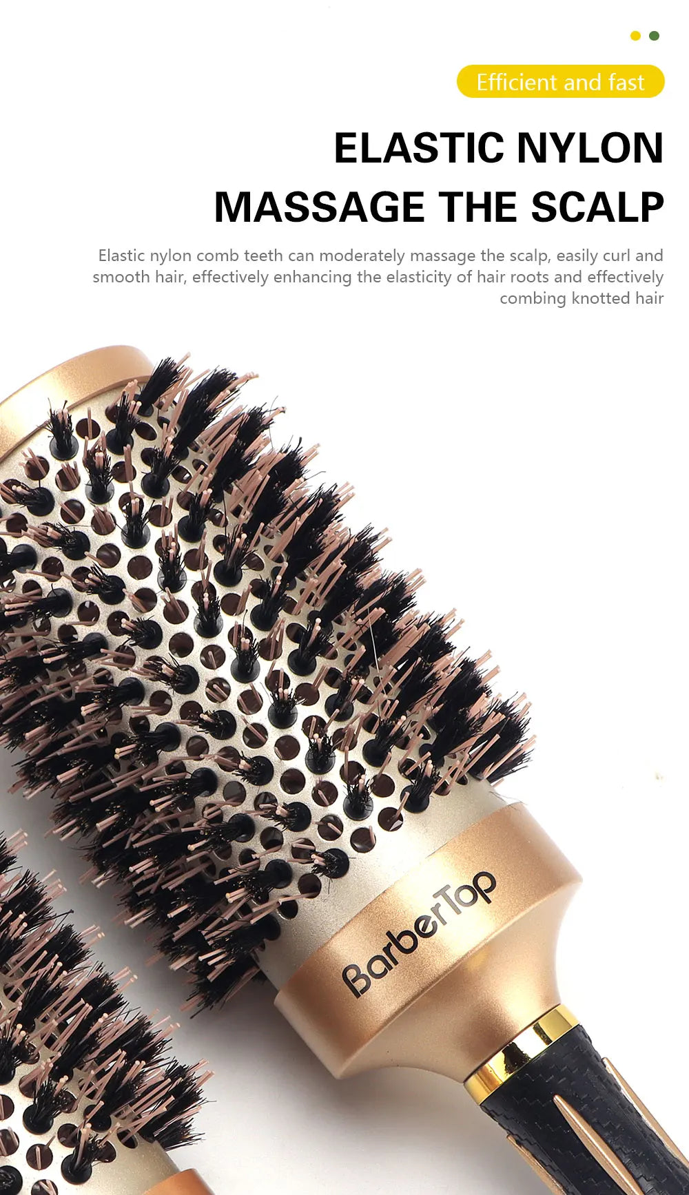 Salon Hairdressing Anti-static Hairdressing And Curling Styling Barber Hair Comb Women Wet Curly Hair Brush For  Styling Tool