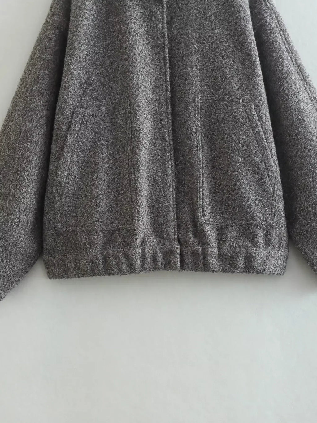 Casual Jackets For Women Fashion Chic Lady Long Sleeves Mock Neck Warm Coat Top Female Autumn Outwear Bomber Jackets Coats