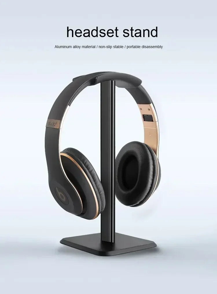 VIKEFON Headphone Stand Desktop Headset Holder-Desk Earphone Stand for All Headsets Such as Airpods Max HyperX Gaming Headphones