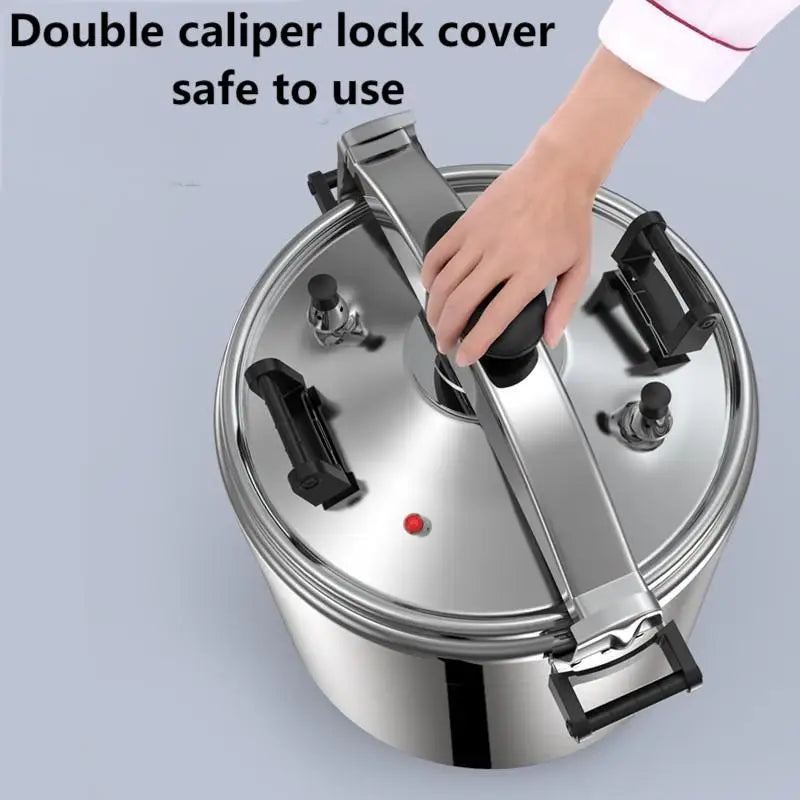 2025 New Pressure Cooker - 8L Commercial Stainless Steel Explosion-Proof Design for Gas & Induction Cooktops, 100KPA Fast Cookin