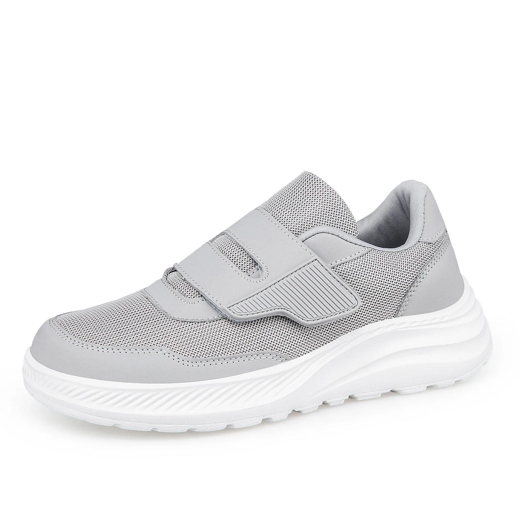 Diabetic Shoes for Men Comfort Walking Shoes for Elderly Swollen Feet Orthopedic Adjustable Double Strap Hook and Loop Sneakers